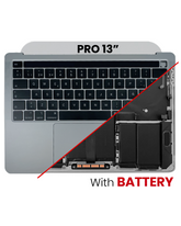 Top Case Assembly With Battery And Keyboard Compatible For MacBook Pro 13" (A2251 / Mid 2020) (UK Keyboard) (Space Gray)