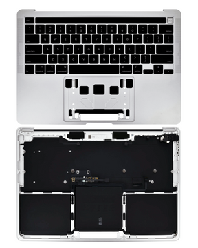 Top Case Assembly With Battery And Keyboard Compatible MacBook Pro 13" (A2289 / Early 2020) (US Keyboard) (Used OEM Pull: Grade B/C) (Silver)