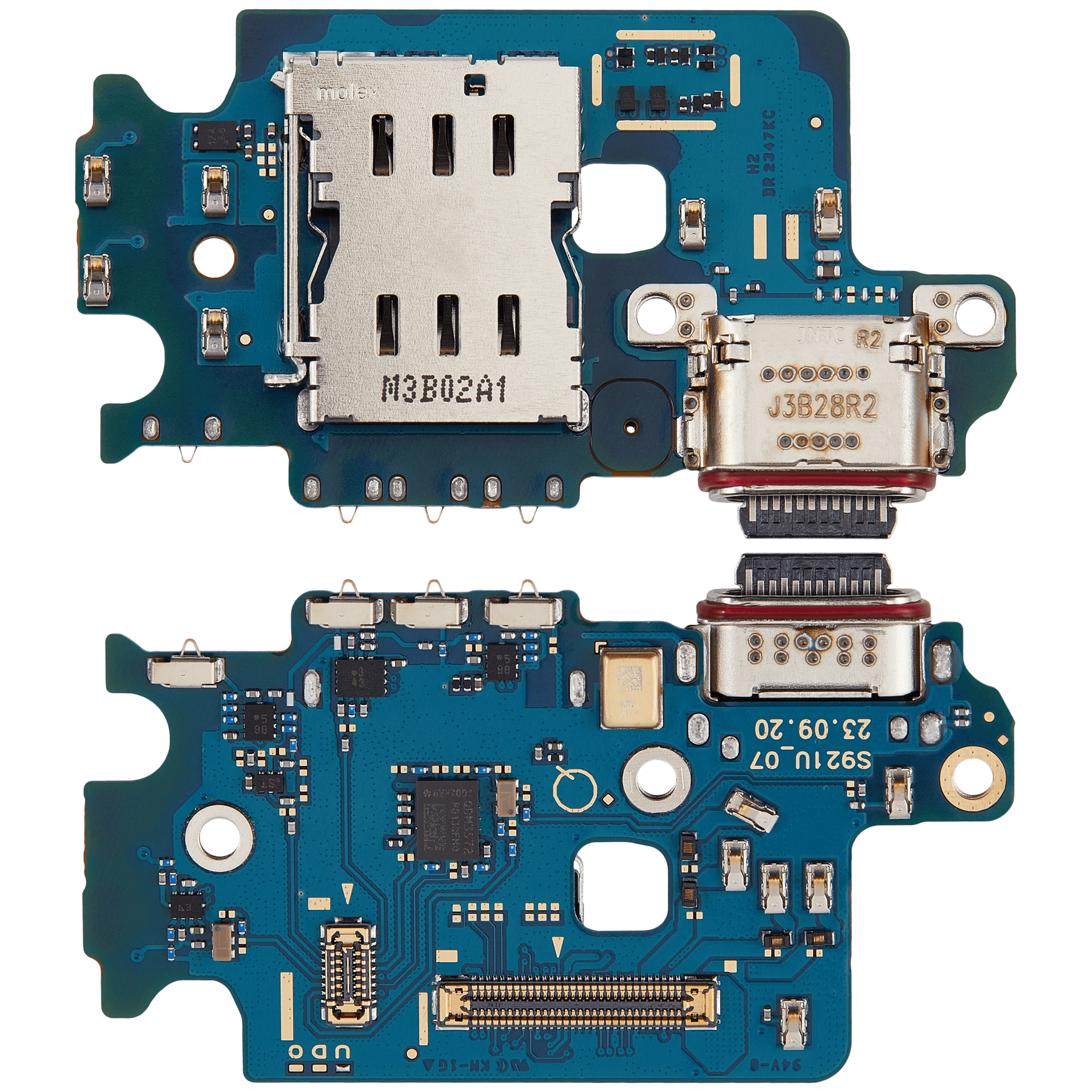 Charging Port Board With Sim Card Reader   Compatible For Samsung Galaxy S24 5G Replacement(S921U) (North American Version)