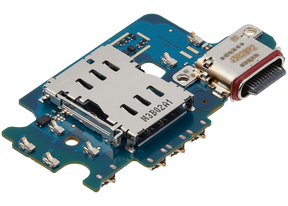 Charging Port Board With Sim Card Reader   Compatible For Samsung Galaxy S24 5G Replacement(S921U) (North American Version)