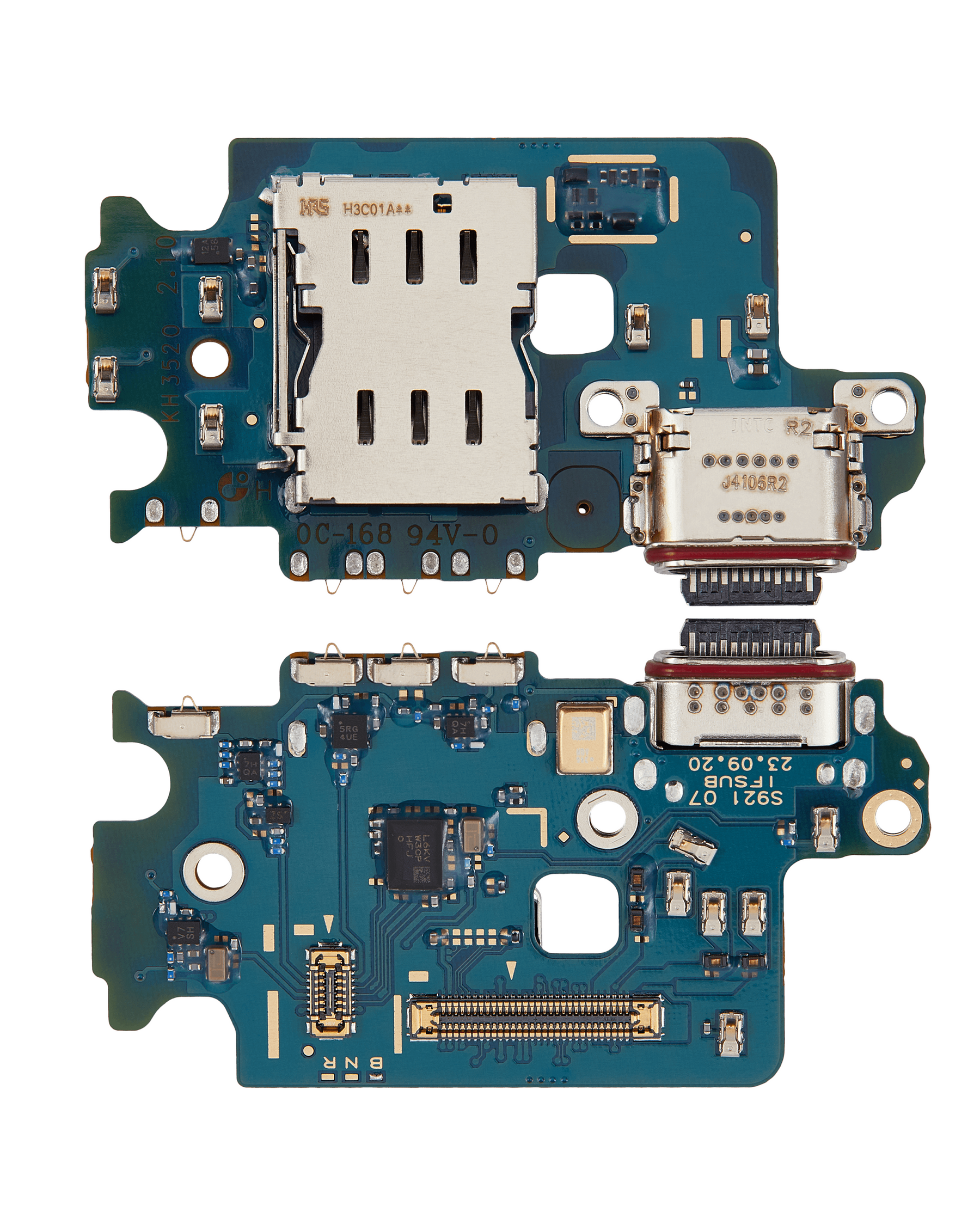 Replacement Charging Port Board With Sim Card Reader Compatible For Samsung Galaxy S24 5G (S921B) (International Version)