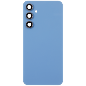 Back cover Glass With Camera Lens Compatible For Samsung Galaxy S23 FE 5G Replacement (Vemake) (Indigo)