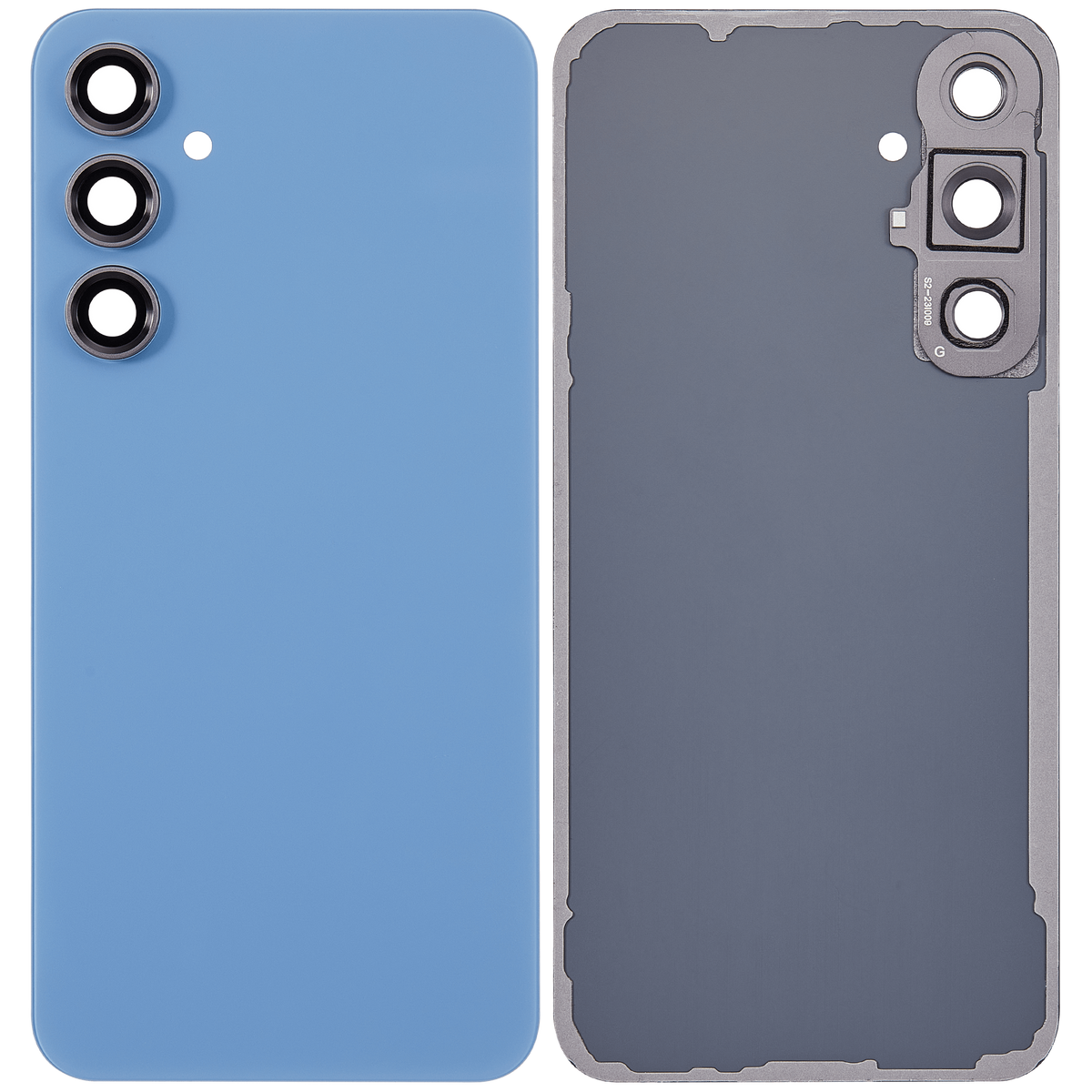 Back cover Glass With Camera Lens Compatible For Samsung Galaxy S23 FE 5G Replacement (Vemake) (Indigo)