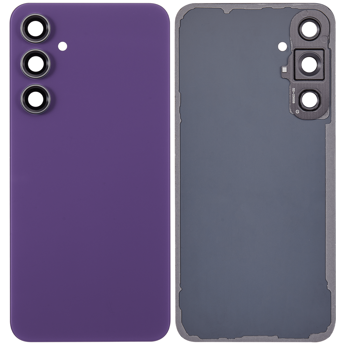 Replacement Back cover Glass With Camera Lens Compatible For Samsung Galaxy S23 FE 5G (Vemake) (Purple)