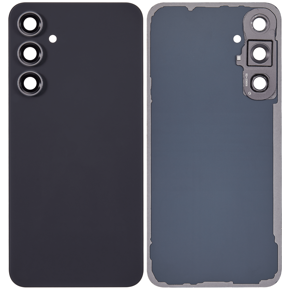 Replacement Back cover Glass With Camera Lens Compatible For Samsung Galaxy S23 FE 5G (Vemake) (Graphite)