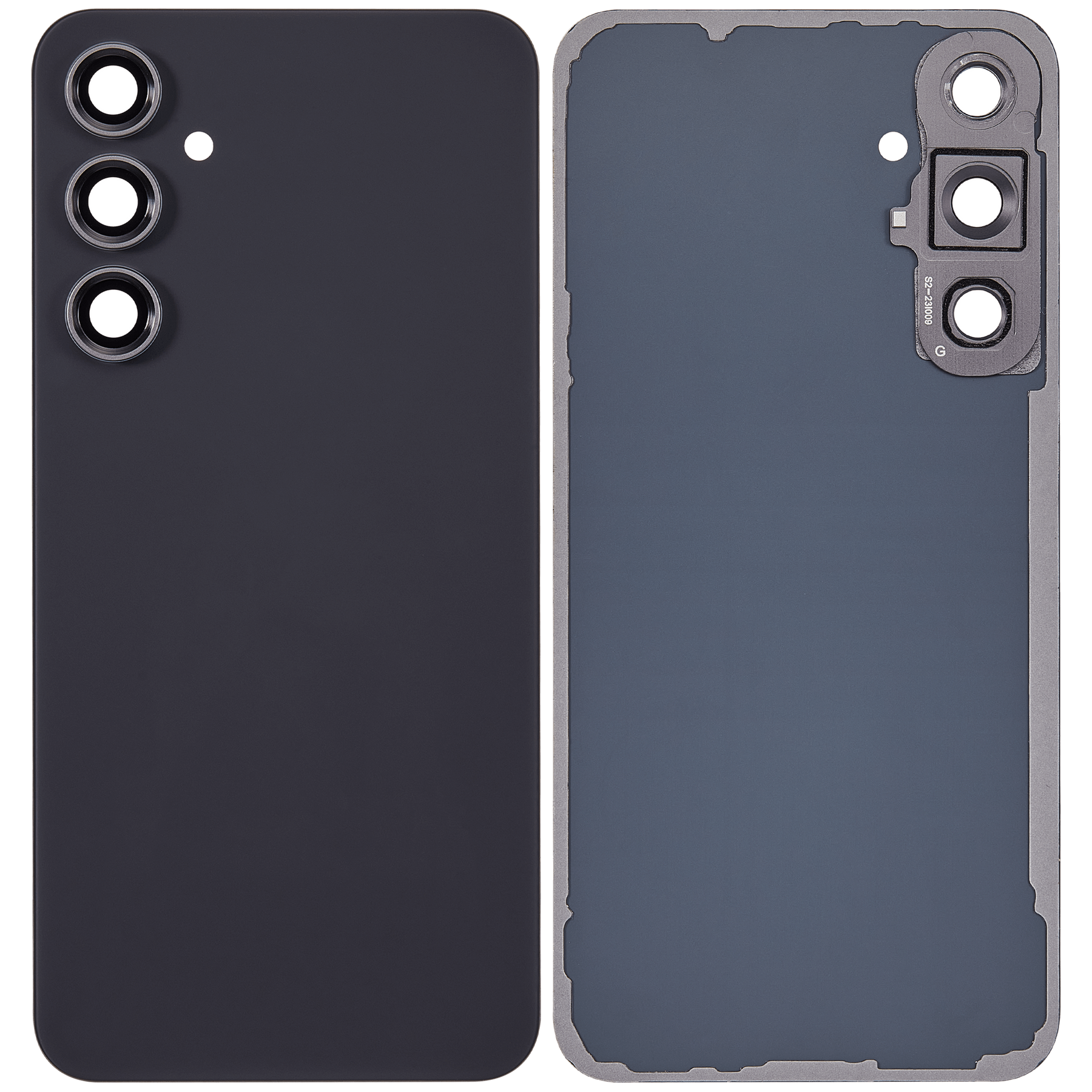 Replacement Back cover Glass With Camera Lens Compatible For Samsung Galaxy S23 FE 5G (Vemake) (Graphite)