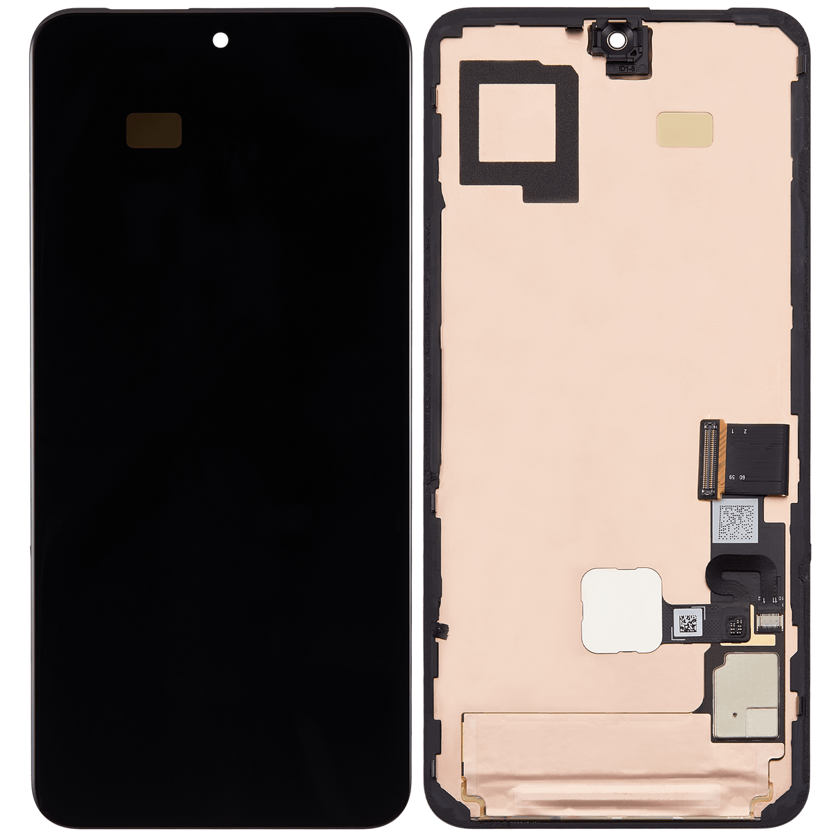 OLED Assembly With Frame (With Finger Print Sensor) Compatible For Google Pixel 8  Replacement  (Genuine OEM) (All Colors)