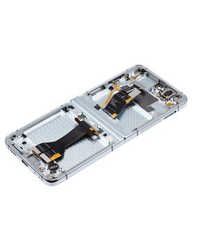 Replacement Inner OLED Assembly With Frame Compatible For Samsung Galaxy Z Flip 5 5G (US & International) (Refurbished) (Blue)