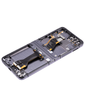 Inner OLED Assembly With Frame Compatible For Samsung Galaxy Z Flip 5 5G Replacement (US & International) (Refurbished) (Graphite)