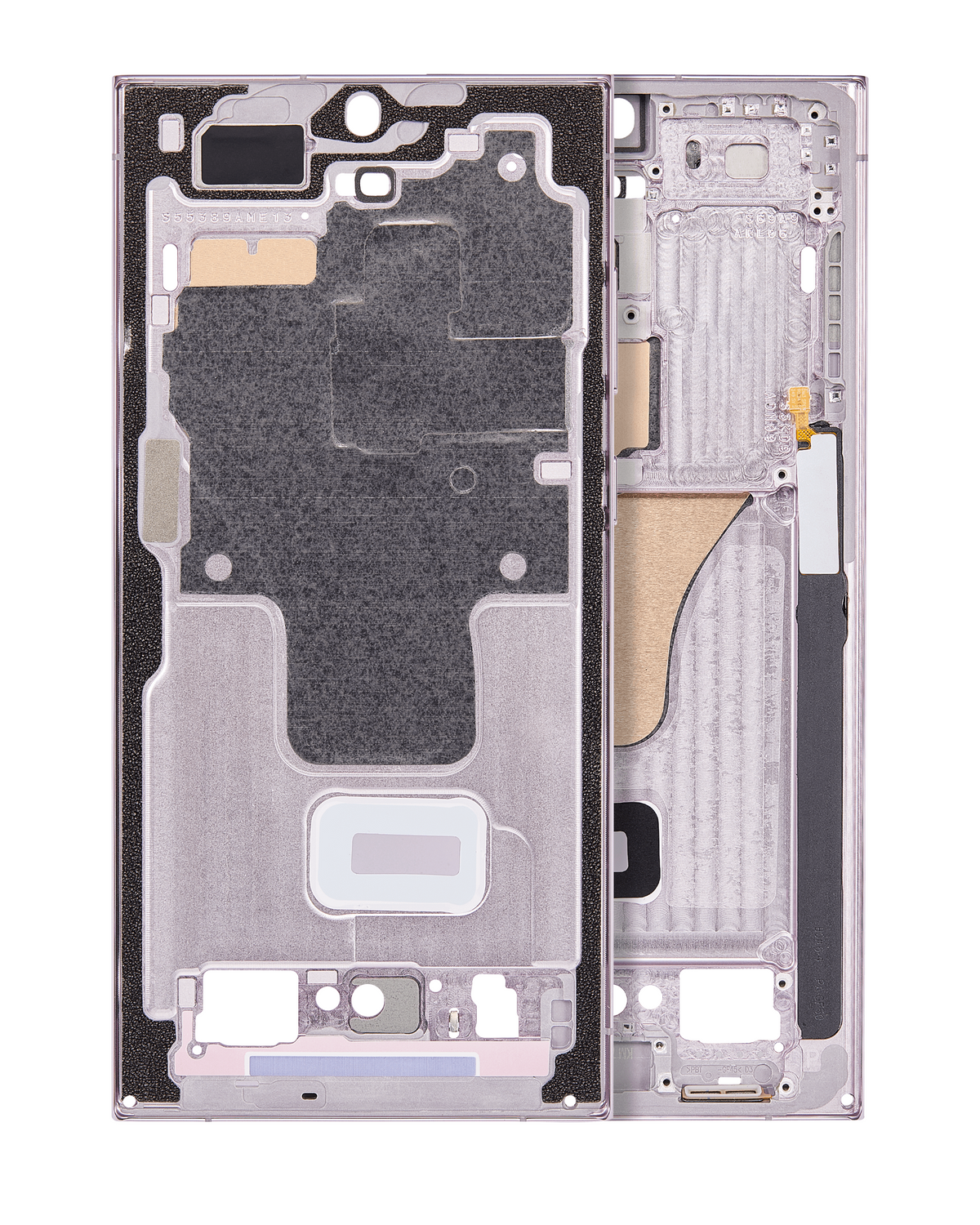 Mid-Frame Housing Compatible For Samsung Galaxy S23 Ultra 5G Replacement (International Version) (Lavender)