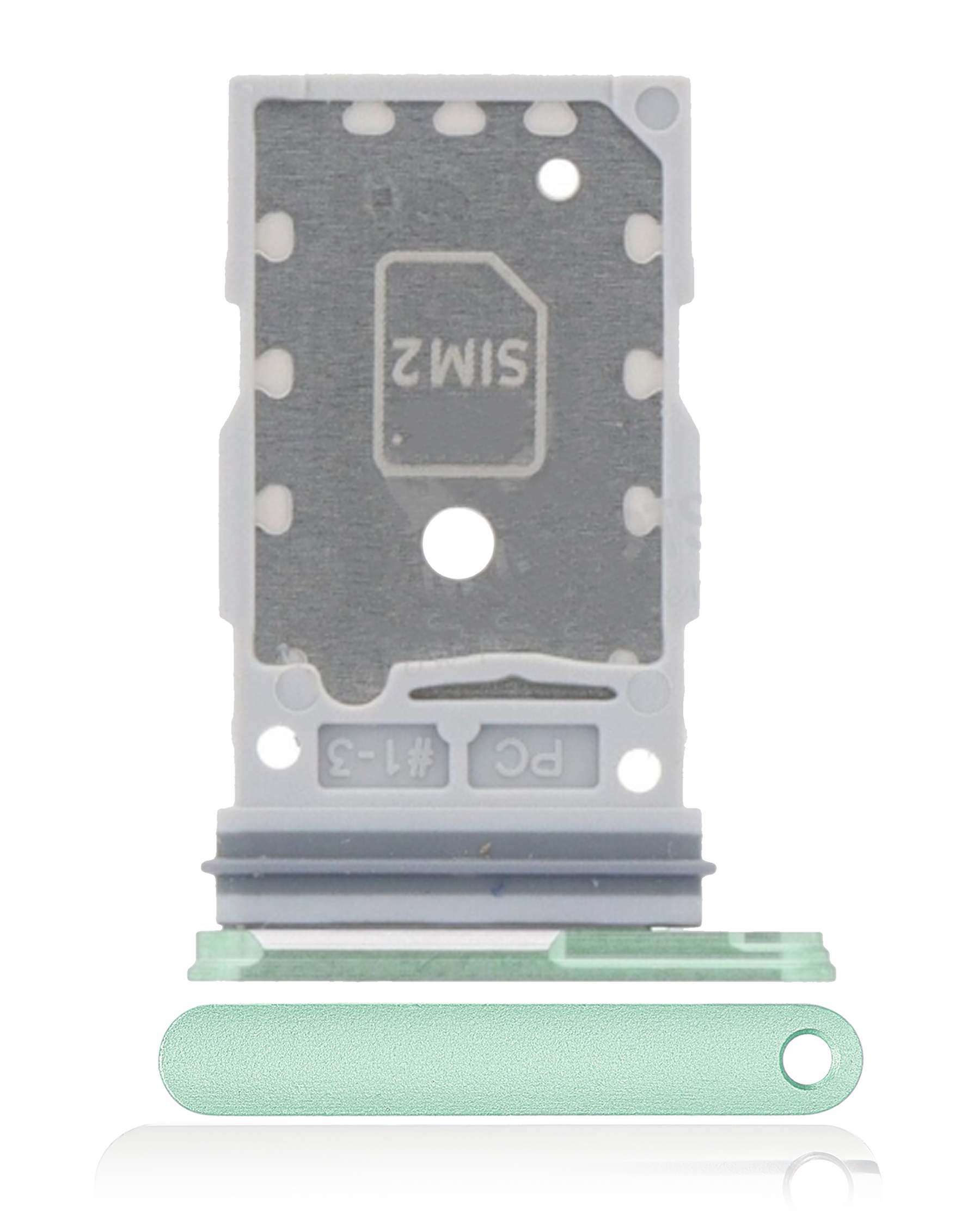 Dual Sim Card Tray Compatible For Samsung Galaxy S24 5G / S24 Plus 5G Replacement (Jade Green).