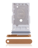 Single Sim Card Tray Compatible For Samsung Galaxy S24 5G / S24 Plus 5G Replacement(Sandstone Orange)