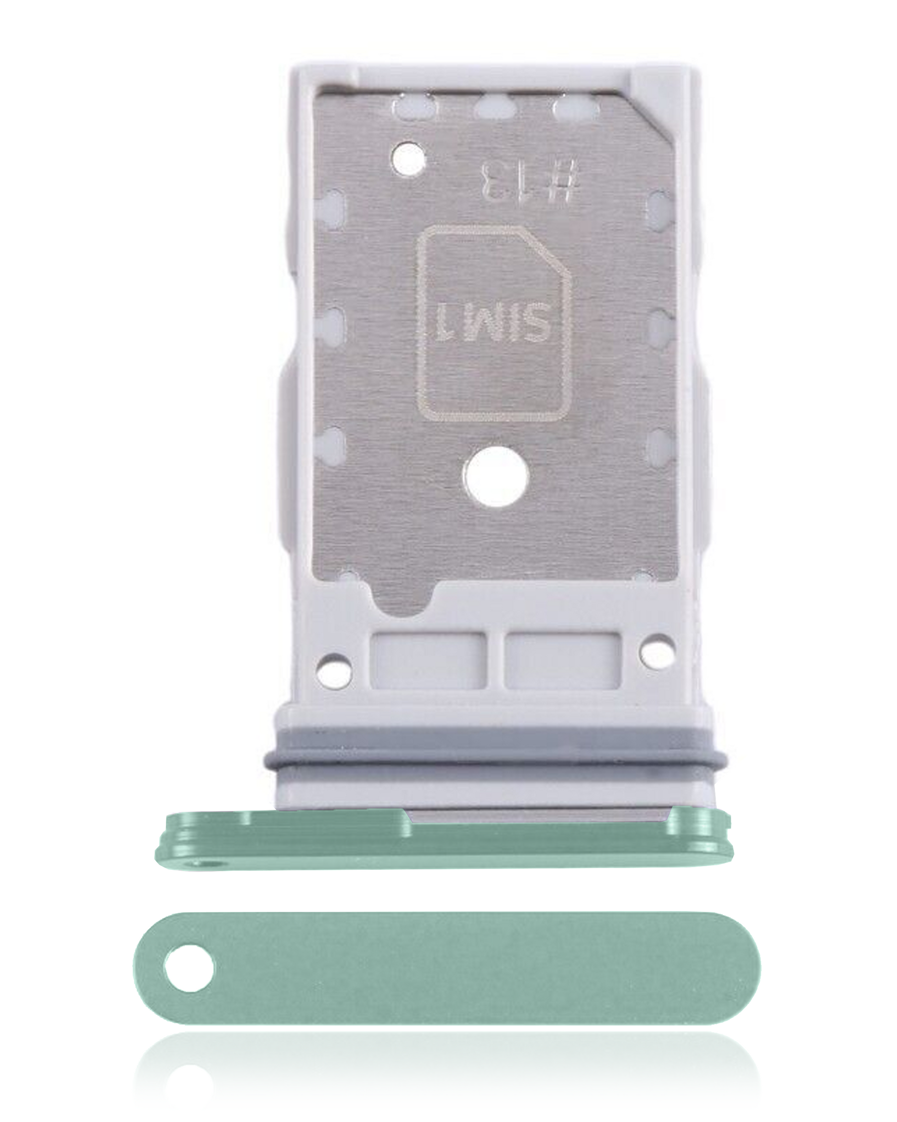 Replacement Single Sim Card Tray Compatible For Samsung Galaxy S24 5G / S24 Plus 5G (Jade Green).