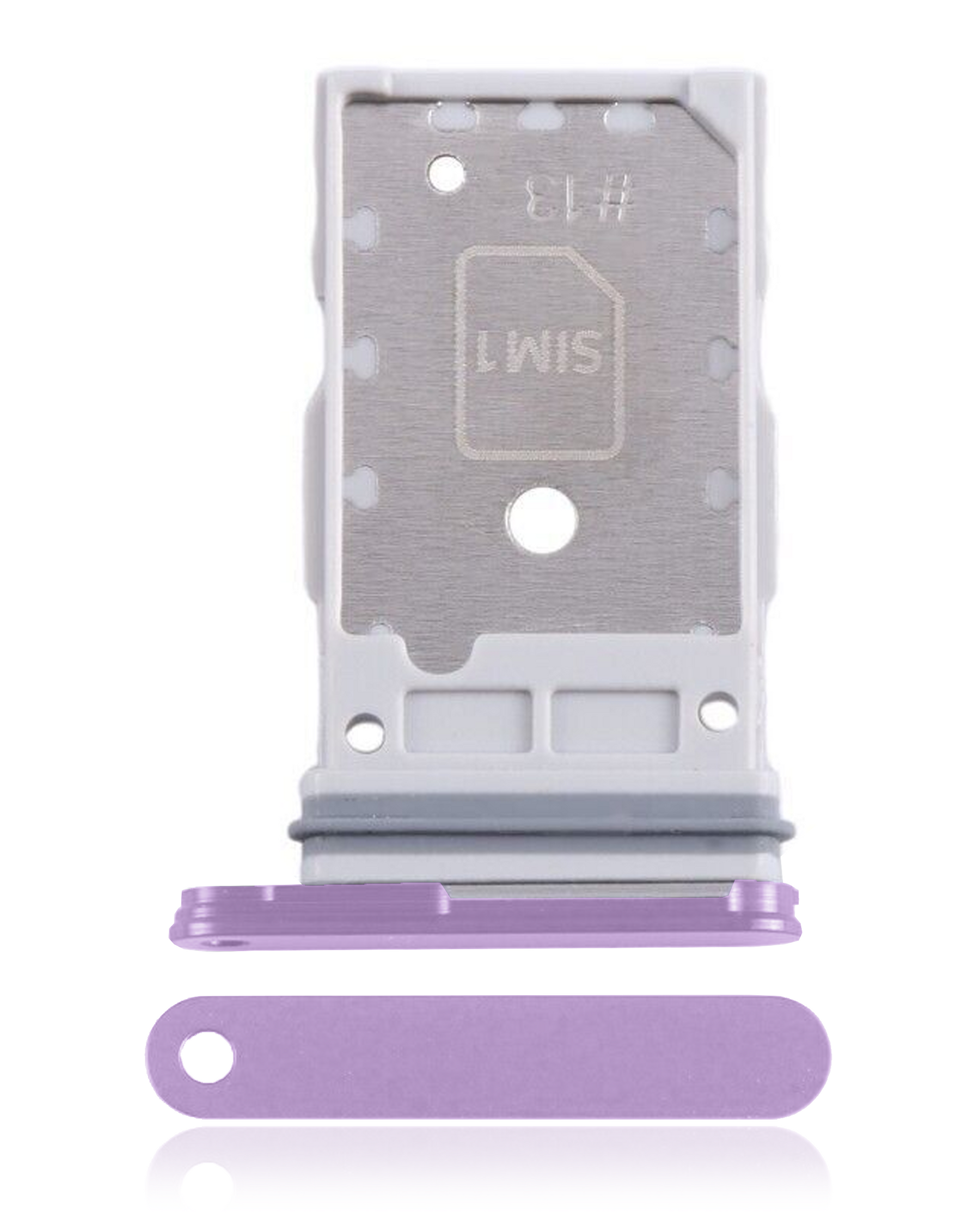 Replacement Single Sim Card Tray Compatible For Samsung Galaxy S24 5G / S24 Plus 5G (Cobalt Violet)