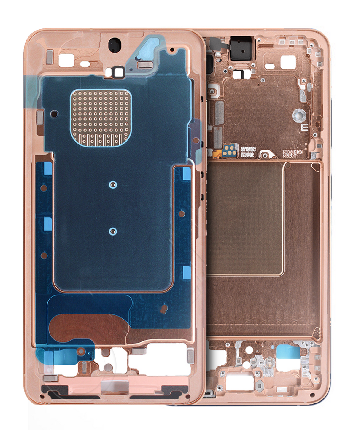 Mid-Frame Housing Compatible For Samsung Galaxy S24 5G (International version) (Service Pack) (Sandstone Orange)