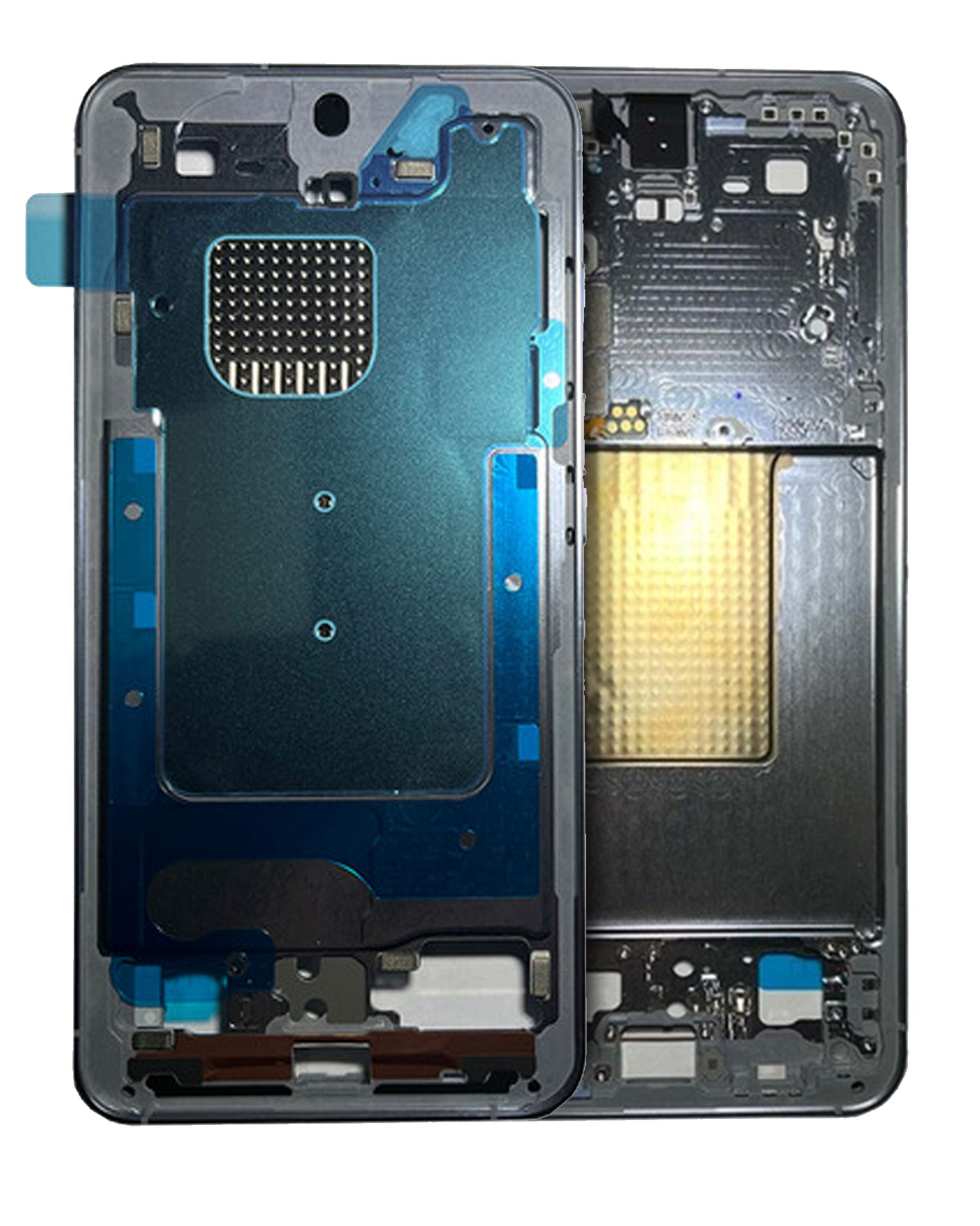 Mid-Frame Housing Compatible For Samsung Galaxy S24 5G Replacement (International version) (Service Pack) (Sapphire Blue)