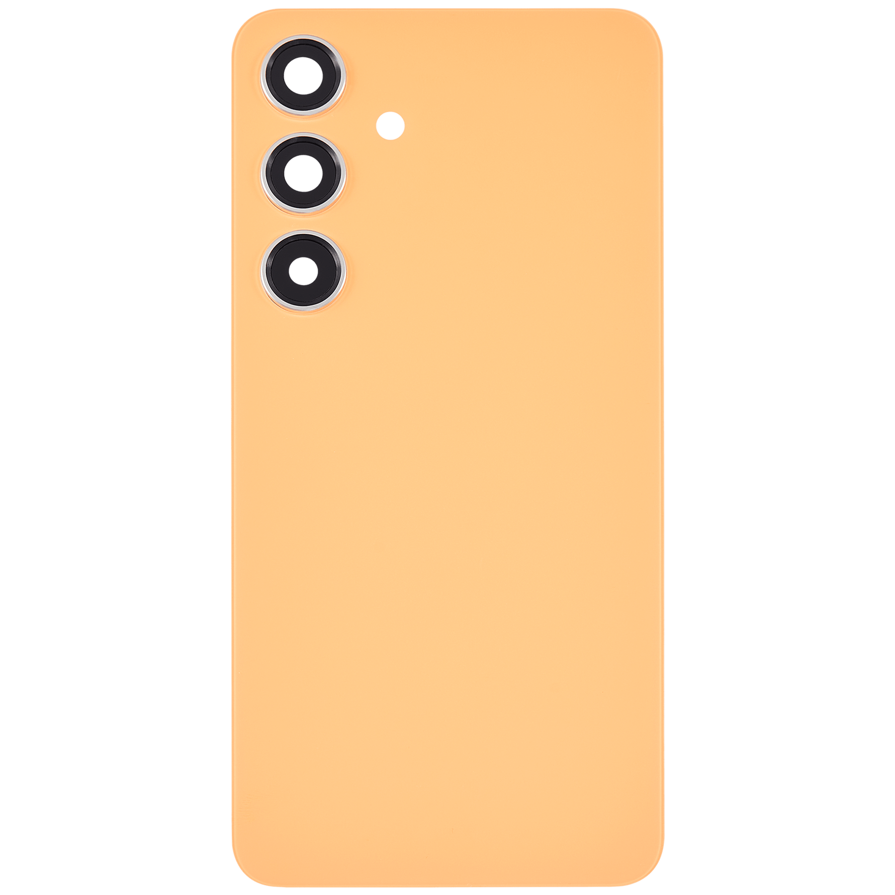 Replacement Back Cover Glass With Camera Lens Compatible For Samsung Galaxy S24 5G (No Logo) (Aftermarket Plus) (Sandstone Orange)