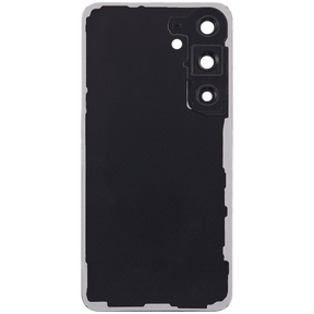 Replacement Back Cover Glass With Camera Lens Compatible For Samsung Galaxy S24 5G  (No Logo) (Aftermarket Plus) (Onyx Black)