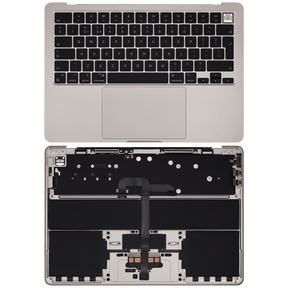 Top Case Assembly With Battery And Keyboard Compatible For MacBook Air 13" (A2681 / Mid 2022) (Starlight) (UK Keyboard)