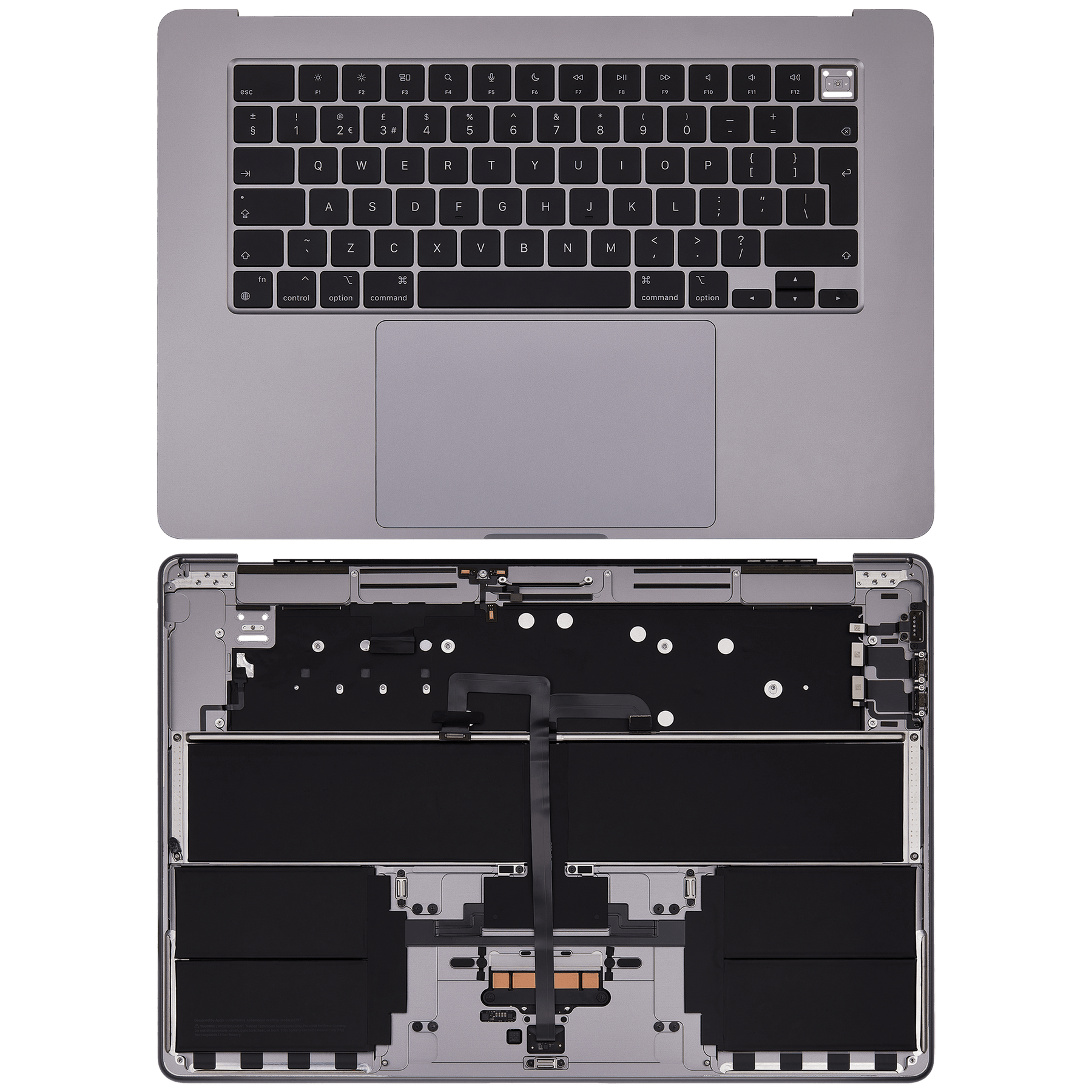 Top Case Assembly With Battery And Keyboard Compatible For MacBook Air 15" (A2941 / Mid 2023) (UK Keyboard) (Space Gray)