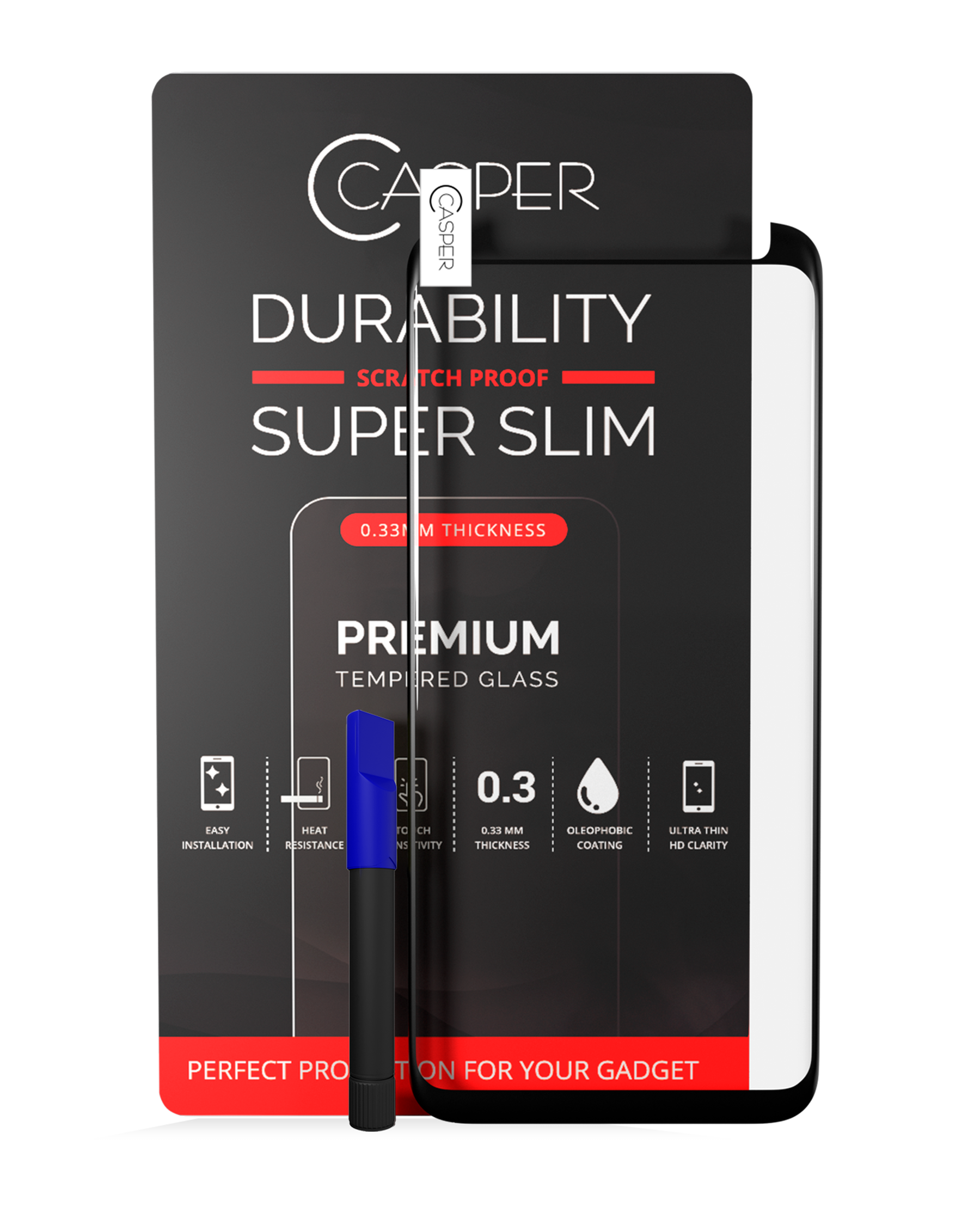 Replacement Casper UV Tempered Glass With Glue Compatible For Samsung Galaxy Note 8 (Case Friendly)