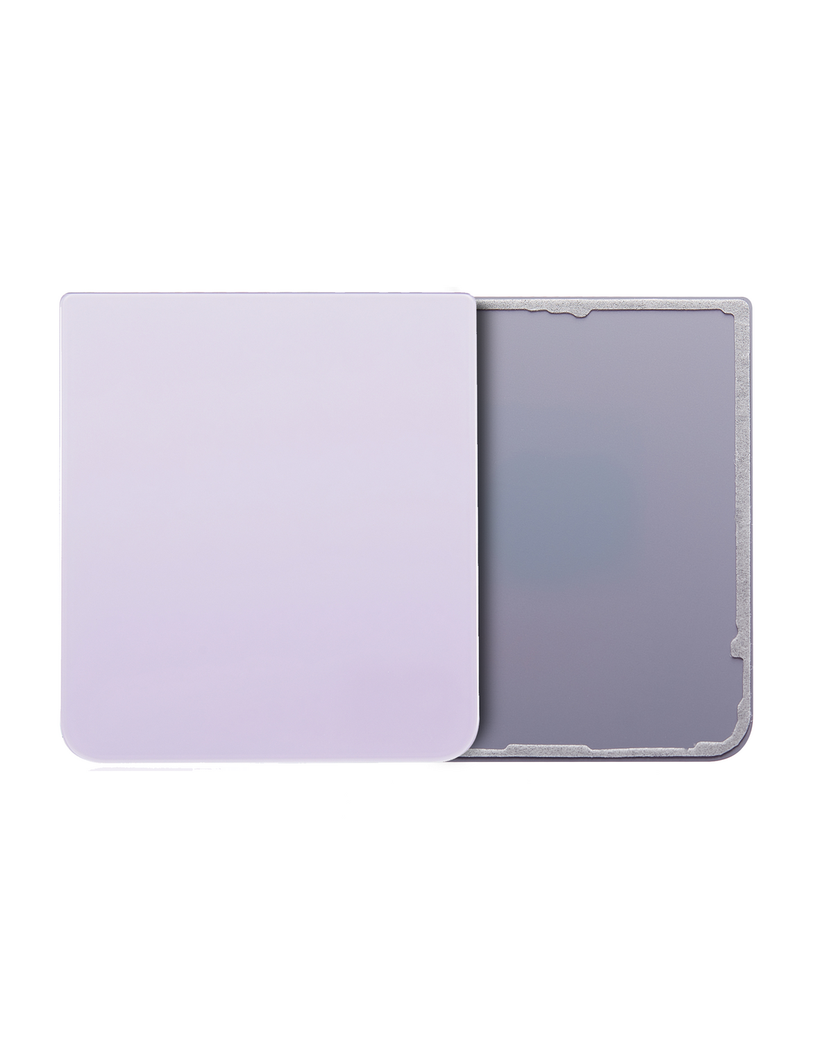 Bottom Back Cover Glass Replacement  Compatible For Samsung Galaxy Z Flip 3 5G (Service Pack) (Lavender)