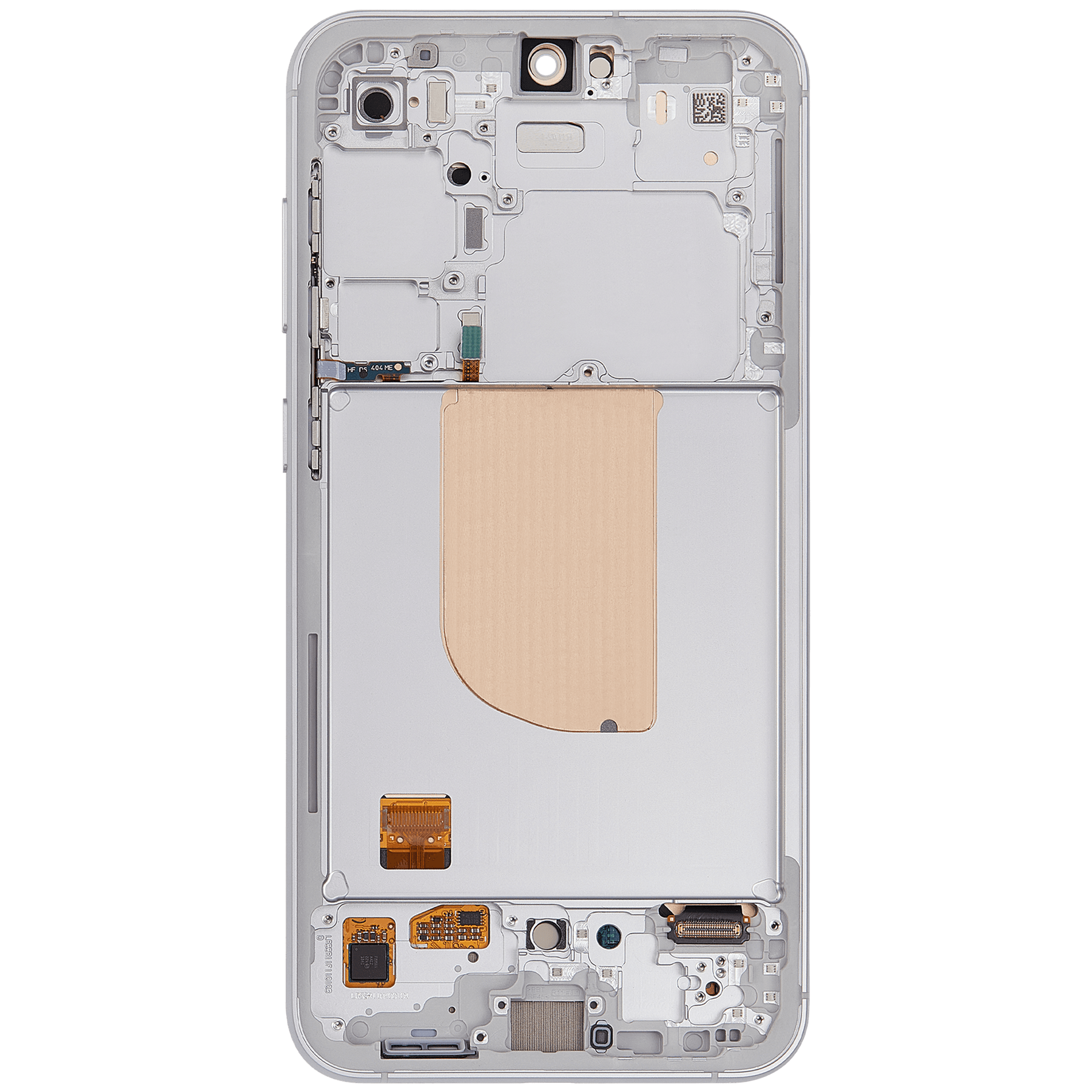 OLED Assembly With Frame Compatible For Samsung Galaxy S23 FE 5G Replacement by MacFactory.Store(International Version) (Refurbished) (Mint / Cream / Purple / Indigo / Tangerine)