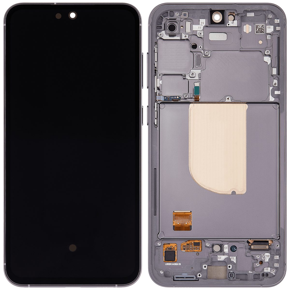 Replacement OLED Assembly With Frame Compatible For Samsung Galaxy S23 FE 5G (International Version) (Refurbished) (Graphite)