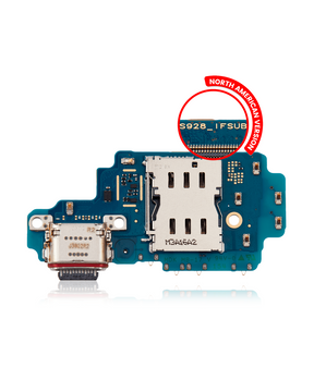 Charging Port Board With Sim Card Reader Compatible For Samsung Galaxy S24 Ultra 5G Replacement  (S928U) (North American Version)