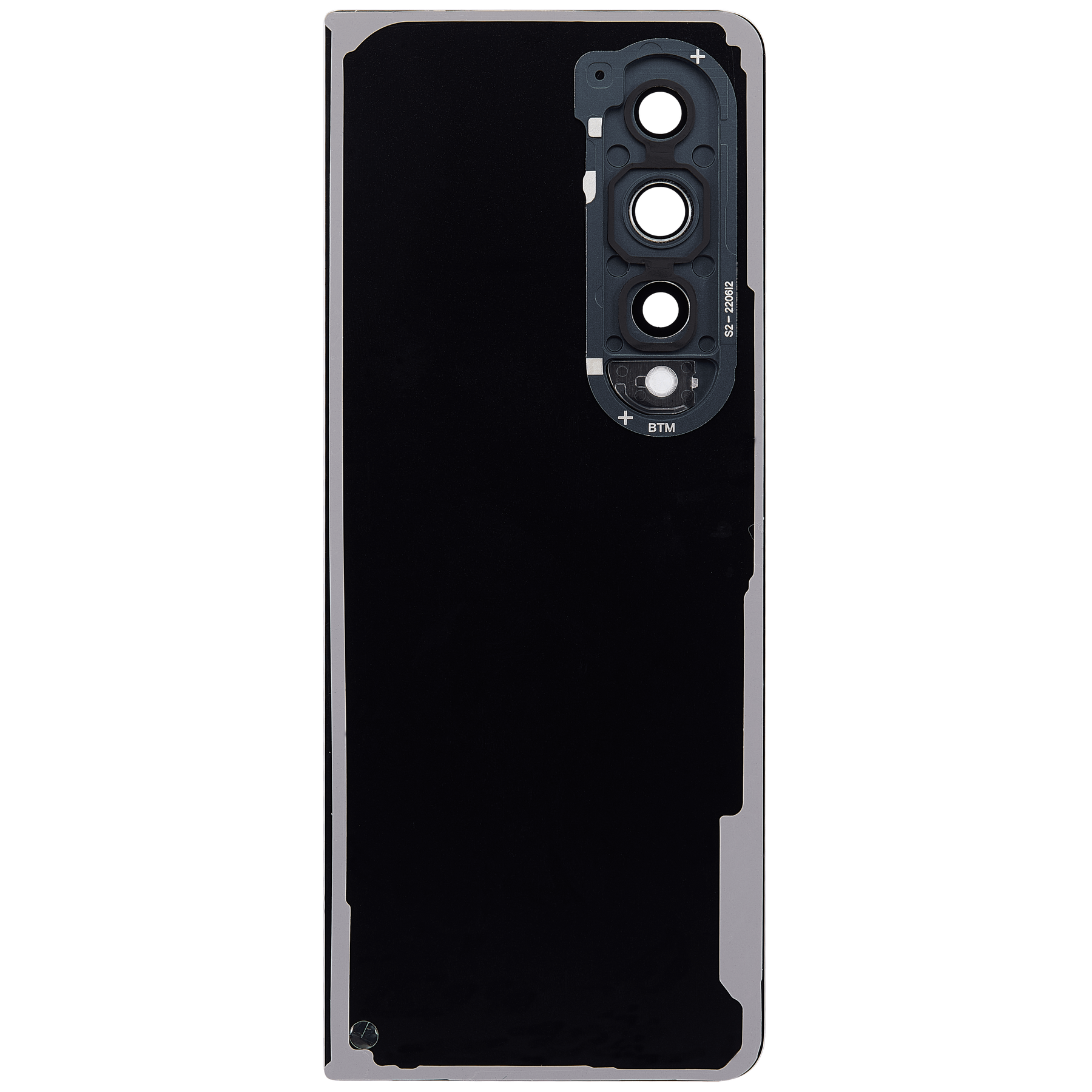 Replacement Back Cover Glass With Camera Lens Compatible For Samsung Galaxy Z Fold 4 (Service Pack) (Graygreen)