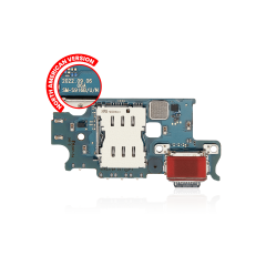 Charging Port Board With Sim Card Reader Compatible For Samsung Galaxy S23 Plus 5G Replacement (S916U) (US Version)