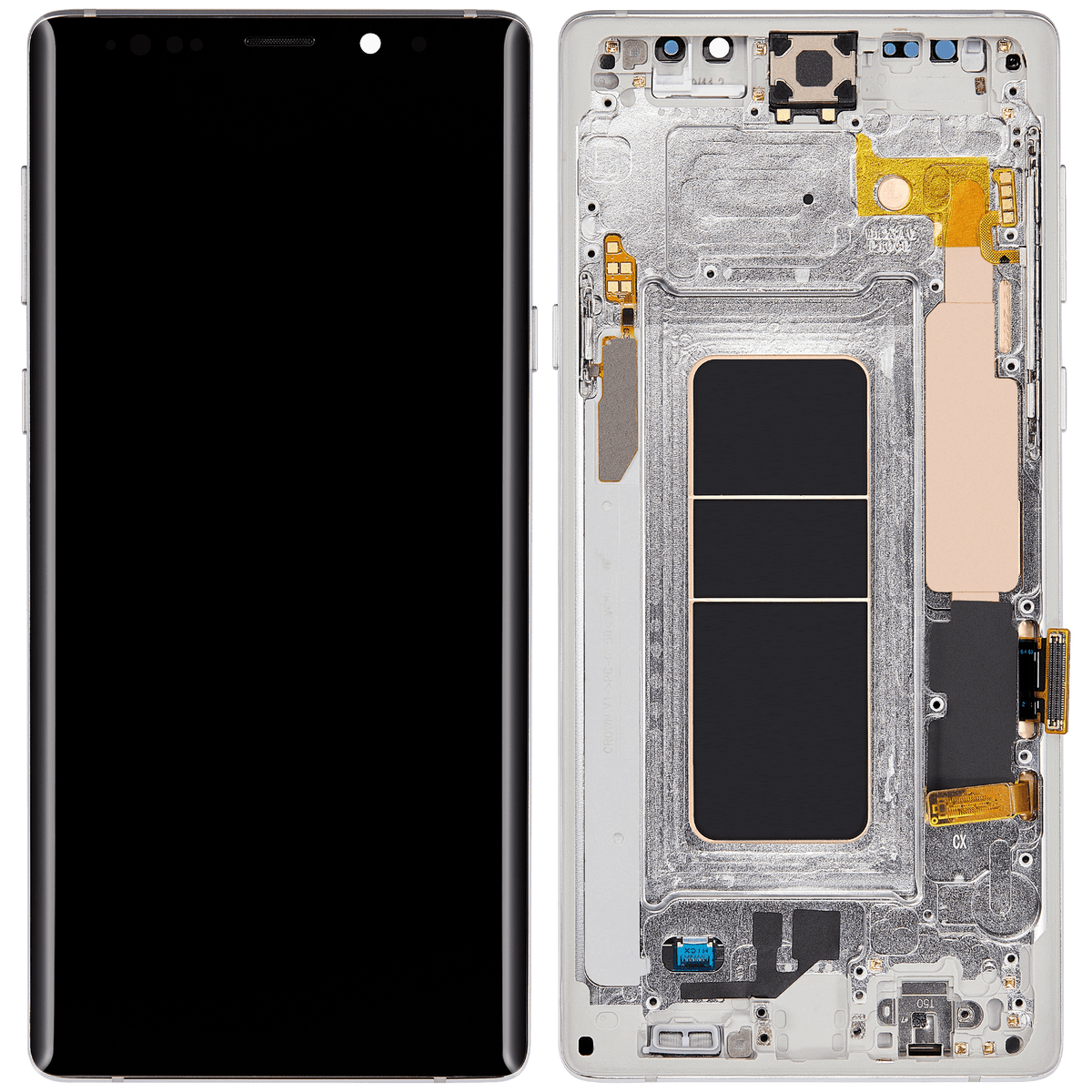 Replacement OLED Assembly With Frame Compatible For Samsung Galaxy Note 9 (Refurbished) (Cloud Silver)