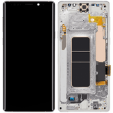 Replacement OLED Assembly With Frame Compatible For Samsung Galaxy Note 9 (Refurbished) (Cloud Silver)