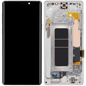 Replacement OLED Assembly With Frame Compatible For Samsung Galaxy Note 9 (Refurbished) (Cloud Silver)