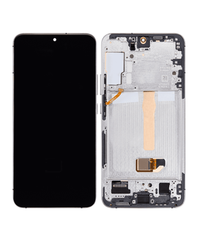 OLED Assembly With Frame Compatible For Samsung Galaxy S22 Plus 5G Replacement(US & International Version) (Vemake) (Pink Gold / Violet)