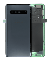 Replacement Back cover Glass With Camera Lens Compatible For Samsung Galaxy S10 5G (Service Pack) (Prism Black)