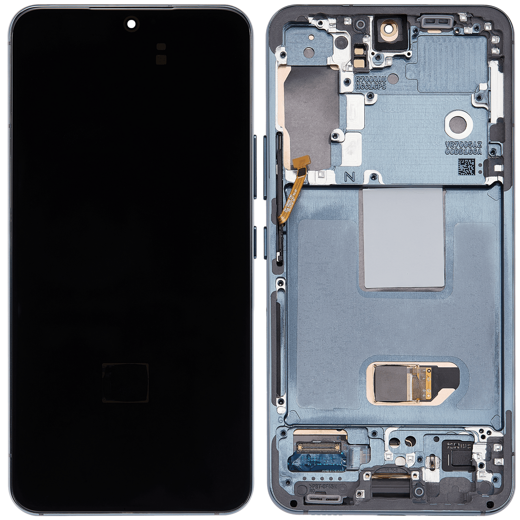 OLED Assembly With Frame Compatible For Samsung Galaxy S22 5G Replacement  (US & International Version) (Refurbished) (Green)