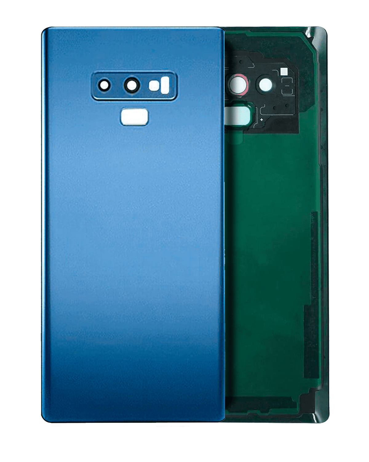 Back Cover Glass With Camera Lens Compatible For Samsung Galaxy Note 9 Replacement (No Logo) (Vemake) (Ocean Blue)