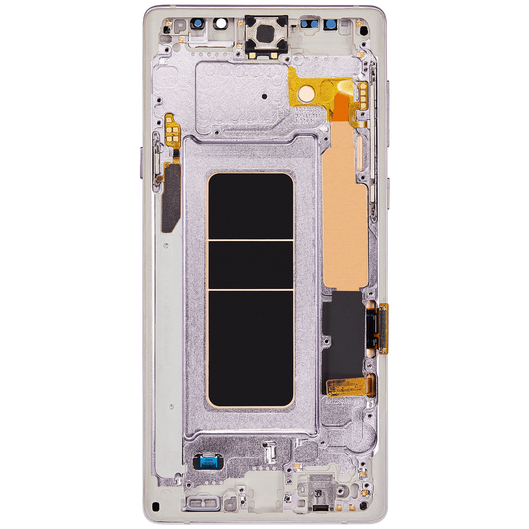 OLED Assembly With Frame Compatible For Samsung Galaxy Note 9 Replacement (Refurbished) (Lavender Purple)