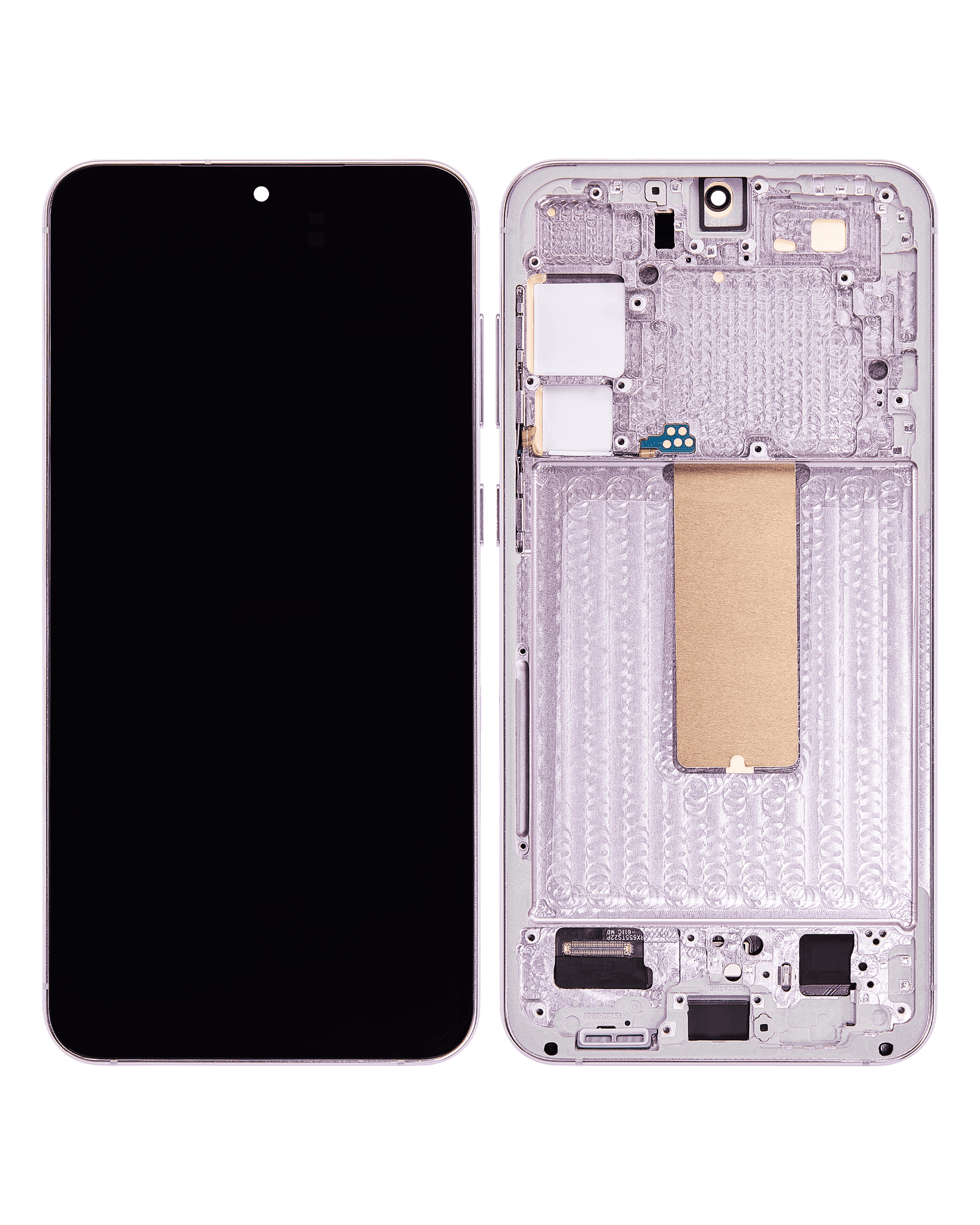 OLED Assembly With Frame Compatible For Samsung Galaxy S23 Plus Replacement(US & International) (Vemake) (Lavender)