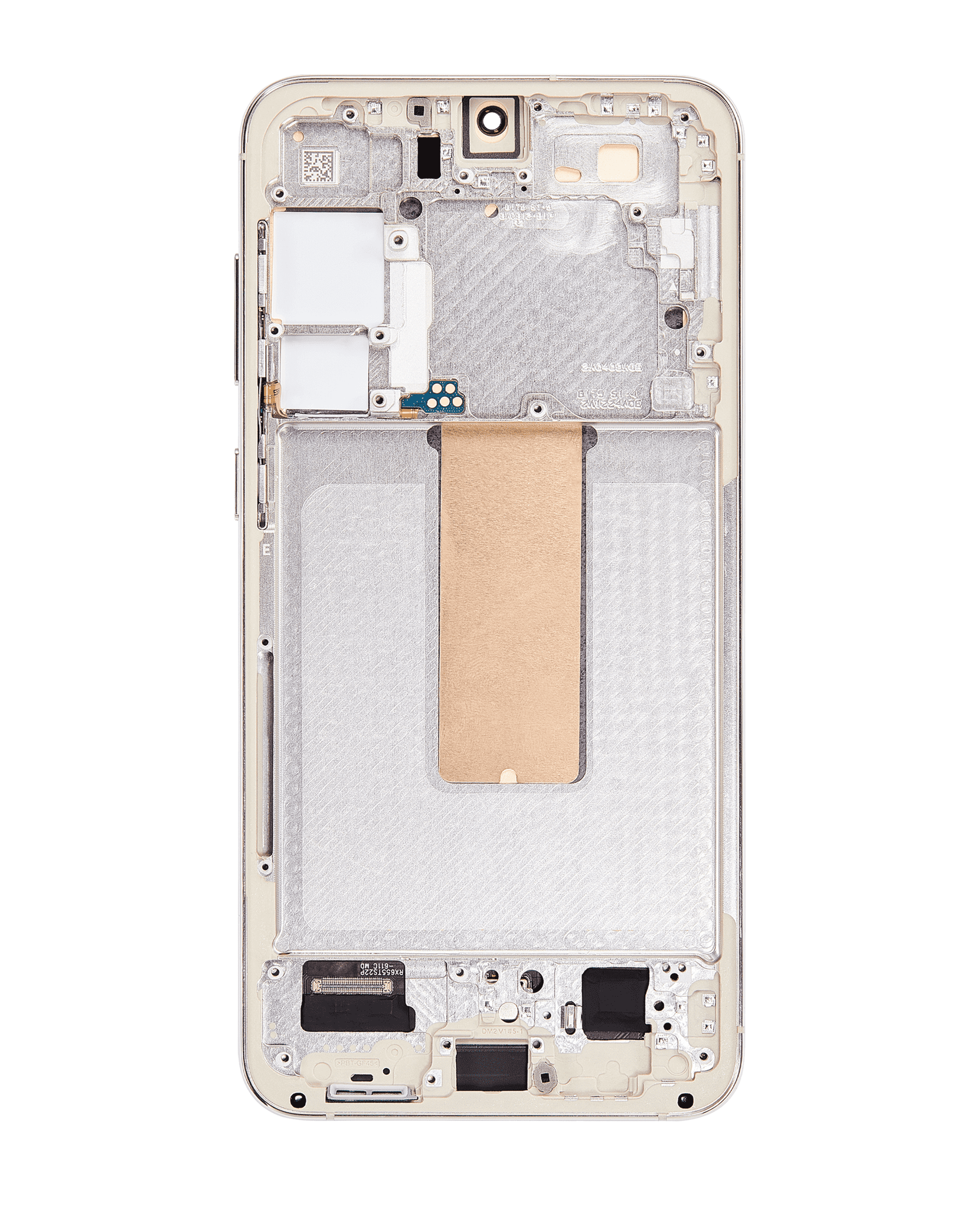 OLED Assembly With Frame Compatible For Samsung Galaxy S23 Plus Replacement (US & International) (Vemake) (Cream)