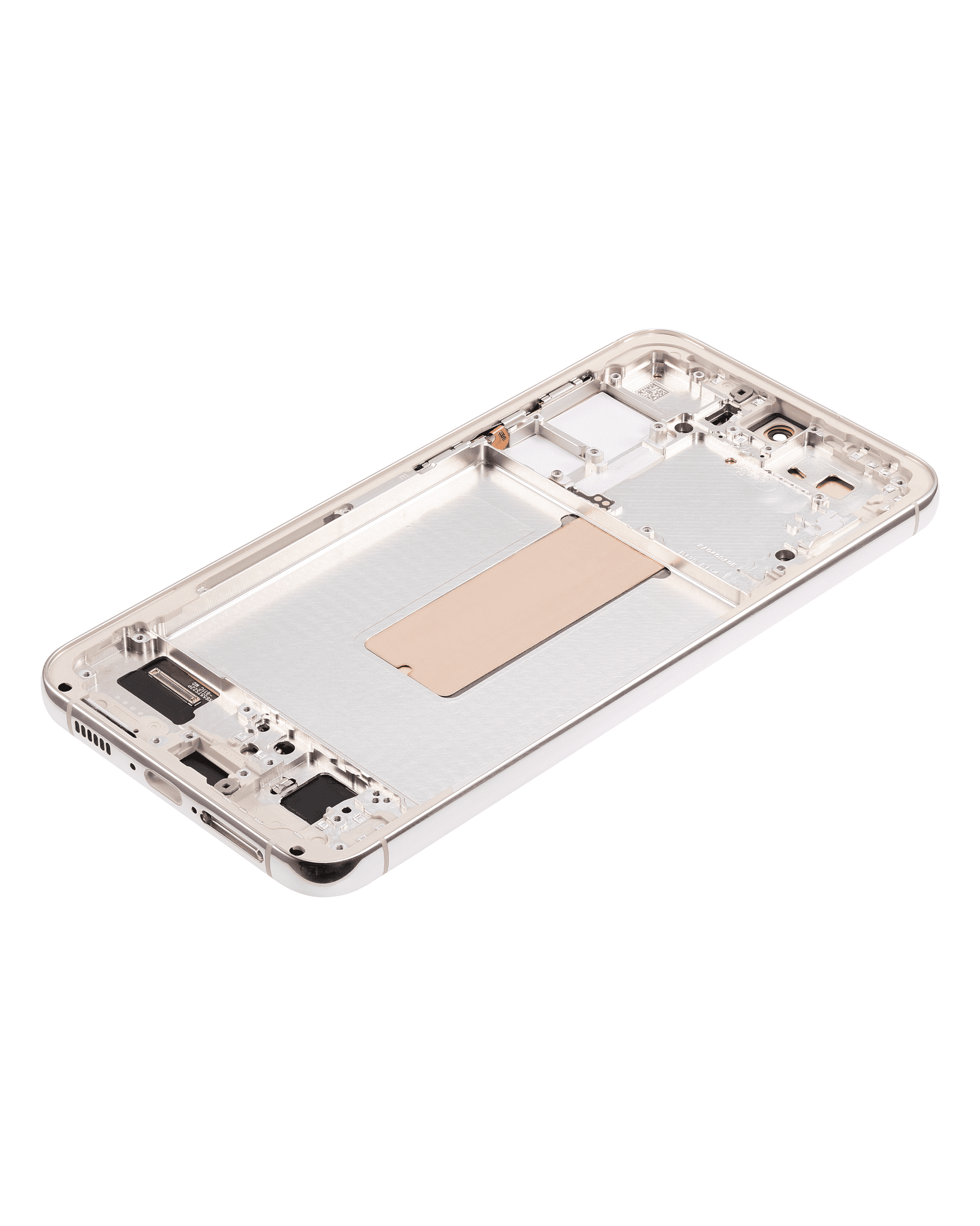 OLED Assembly With Frame Compatible For Samsung Galaxy S23 Plus Replacement (US & International) (Vemake) (Cream)