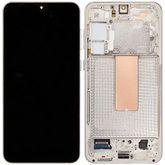 OLED Assembly With Frame Compatible For Samsung Galaxy S23 Plus 5G Replacement  (US & International) (Refurbished) (Cream)