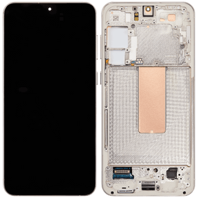 OLED Assembly With Frame Compatible For Samsung Galaxy S23 Plus 5G Replacement  (US & International) (Refurbished) (Cream)