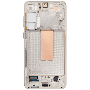 OLED Assembly With Frame Compatible For Samsung Galaxy S23 Plus 5G Replacement  (US & International) (Refurbished) (Cream)