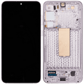 OLED Assembly With Frame Compatible For Samsung Galaxy S23 Plus 5G Replacement(US & International) (Refurbished) (Lavender)