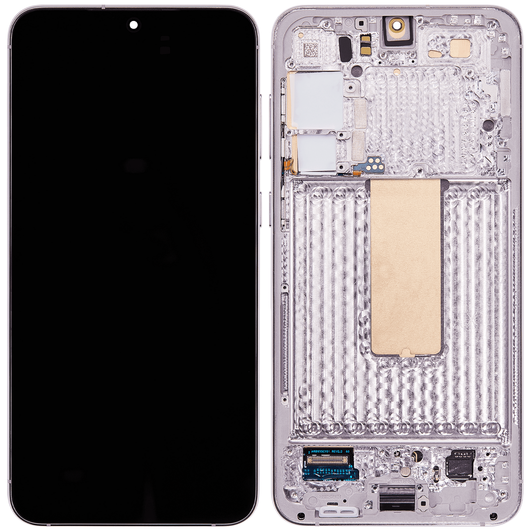 OLED Assembly With Frame Compatible For Samsung Galaxy S23 Plus 5G Replacement(US & International) (Refurbished) (Lavender)