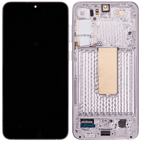 OLED Assembly With Frame Compatible For Samsung Galaxy S23 Plus 5G Replacement(US & International) (Refurbished) (Lavender)