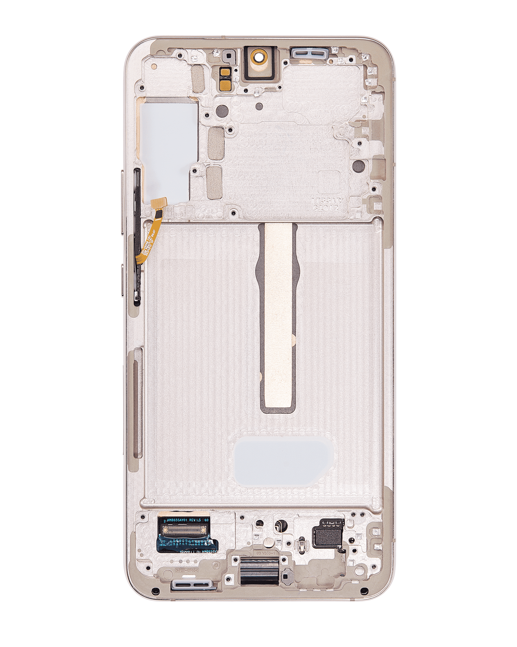 OLED Assembly With Frame Compatible For Samsung Galaxy S22 Plus 5G Replacement (US & International Version) (Refurbished) (Pink Gold / Violet)