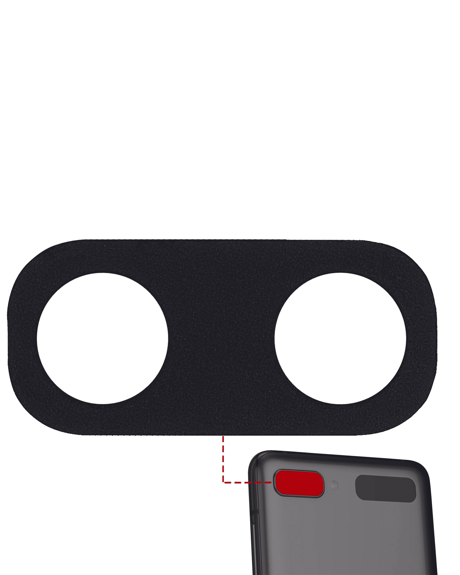 Replacement Back Camera Lens (Glass Only) With Adhesive Compatible For Samsung Galaxy Z Flip 5G (F707)